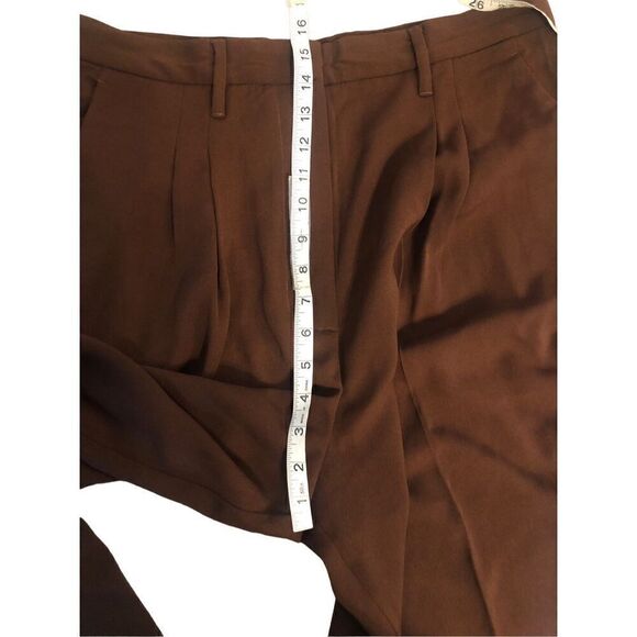 Brand New Jessica Simpson High Rise Pleated Brown Dress Pants Size 16 - Picture 5 of 14